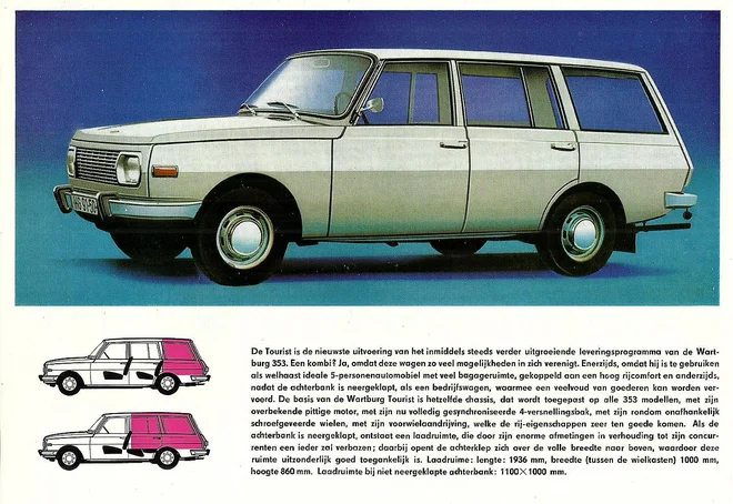 Poleg klasične limuzinske je obstajala tudi še prostornejša karavanska izvedba. FOTO: Wartburg