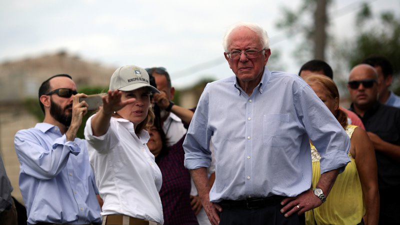 Fotografija: Največja zvezda na levem političnem polu je še vedno 76-letni senator Bernie Sanders. FOTO: Reuters