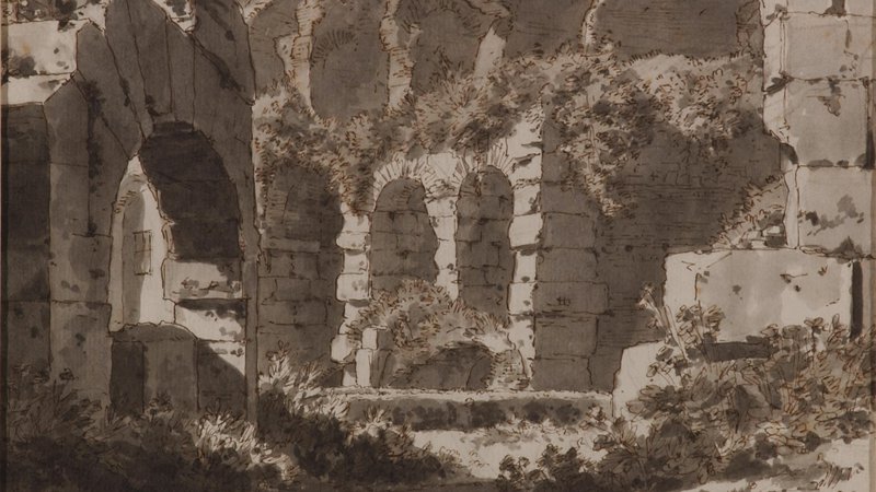 Fotografija: Franc Kavčič: Razvaline Koloseja. FOTO: katalog