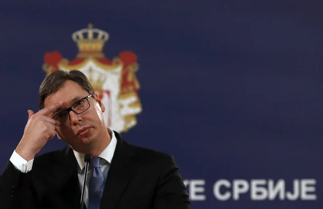 Srbski predsednik Aleksandar Vučić je Srbe na Kosovu pozval k miru. FOTO: Darko Vojinovic/Ap