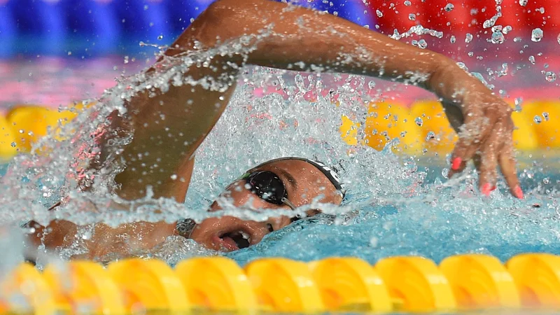 Fotografija: Simona Quadarella je konkurenco pustila daleč za seboj. FOTO: Oli Scarff/AFP