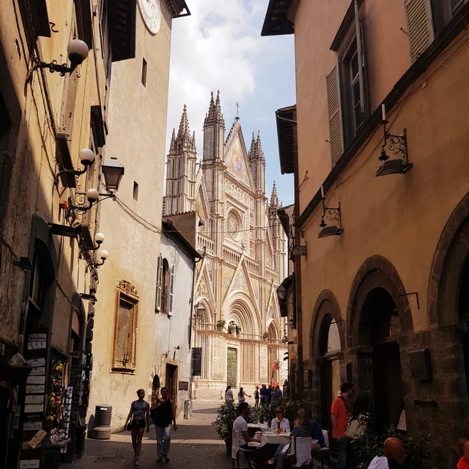 Orvieto je eno najlepših umbrijskih mest. FOTO: Jure Predanič