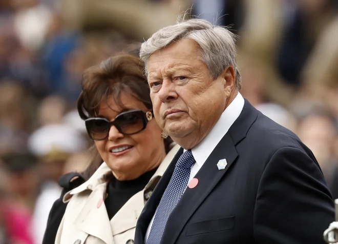 Starša ameriške prve dame Melanie Trump &ndash; Viktor in Amalija Knavs. FOTO: Kevin Lamarque/Reuters