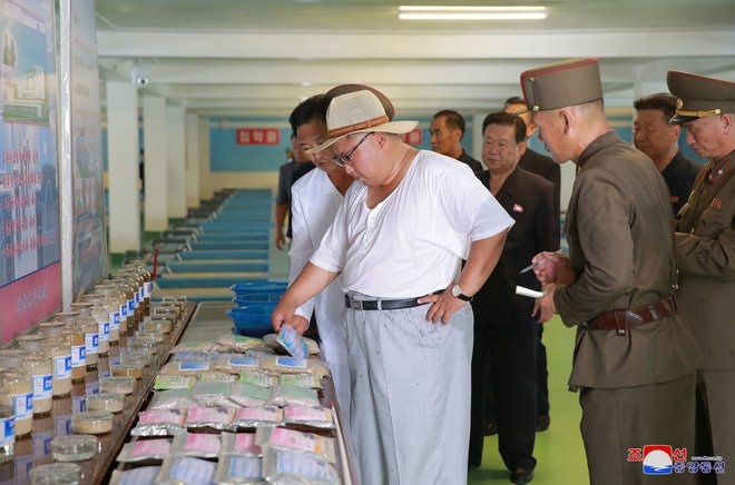 Vročinski val je zajel tudi Severno Korejo. FOTO: Kcna/Reuters