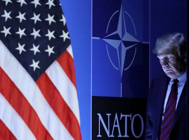 Ameriški predsednik Donald Trump med nedavnim vrhom Nata v Bruslju. FOTO: REUTERS/Reinhard Krause 
