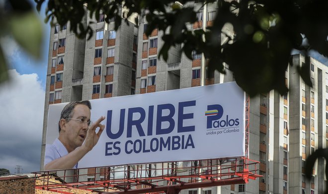 Iván Duque je izbranec nekdanjega predsednika Álvara Uribeja. FOTO: Joaquin Sarmiento/AFP
