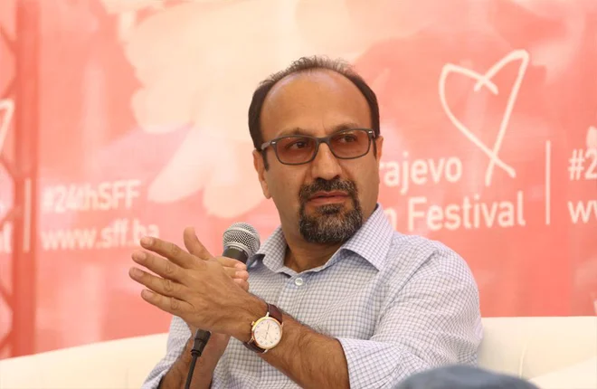 Iranski režiser je sodeloval na pogovoru z naslovom Kava z ... naslednje jutro na festivalskem trgu. FOTO: SFF