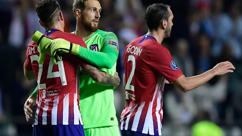 Jan Oblak je z Atleticom osvojil še drugo evropsko lovoriko v tem letu. FOTO: AFP