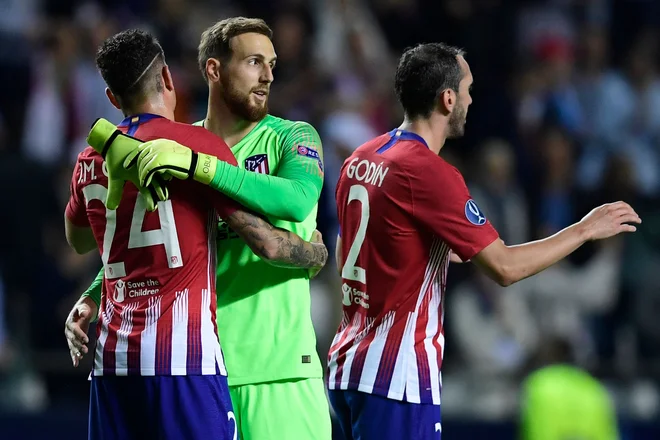 Jan Oblak je z Atleticom osvojil še drugo evropsko lovoriko v tem letu. FOTO: AFP