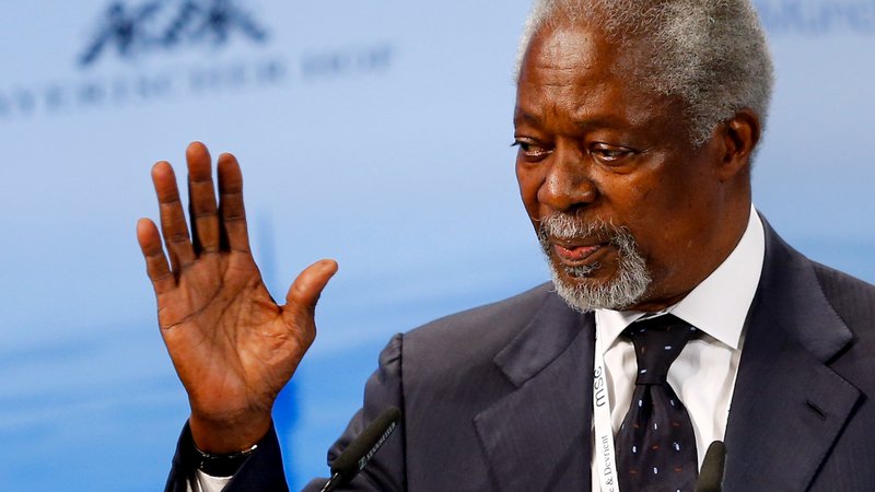 Fotografija: Kofi Anna je bil prvi temnopolti Afričan na visoki diplomatski poziciji. FOTO: Reuters