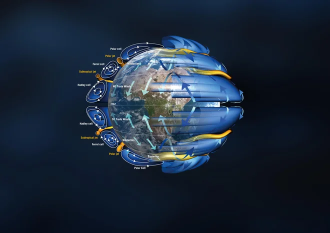 Vzorci vetra. FOTO: ESA/AOES Medialab<br />