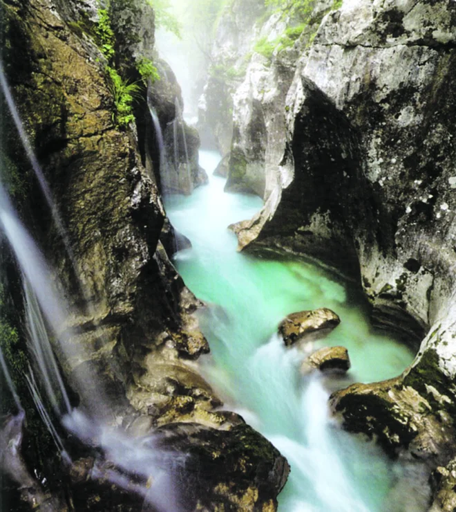 Točka št. 50: Velika korita Soče. FOTO: Luka Esenko/Slikovita Slovenija