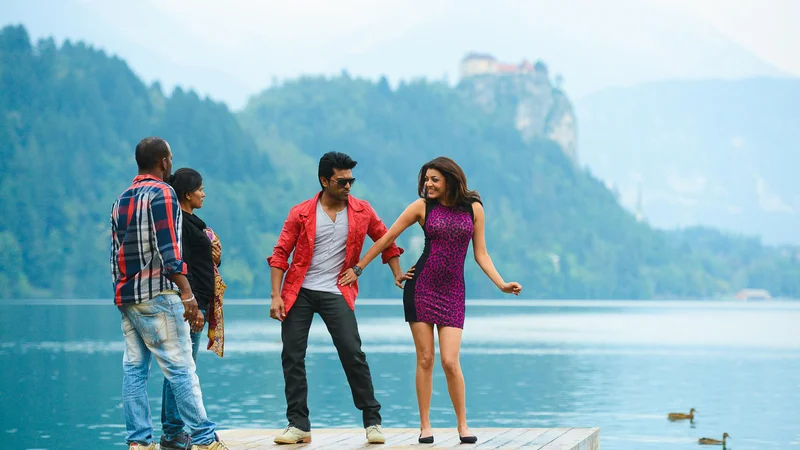 Fotografija: Leta 2012 sta v Sloveniji posnela del svojega fima z naslovom Naayak indijska igralca Kajal Aggarwal in Ram Charan. Film je bil velika uspešnica in je oba izstrelil med velike zveznike v Indiji, še zlasti Kajal Aggarwall je danes iskan obraz v Bollywoodu, projekt pa je postavil Slovenijo na zemljevid indijskih producentov. Foto arhiv RTA