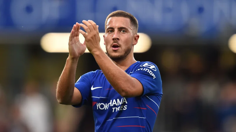 Belgijski zvezdnik Eden Hazard je s tržno vrednostjo 120 milijonov evrov najdražji nogometaš Chelseaja.