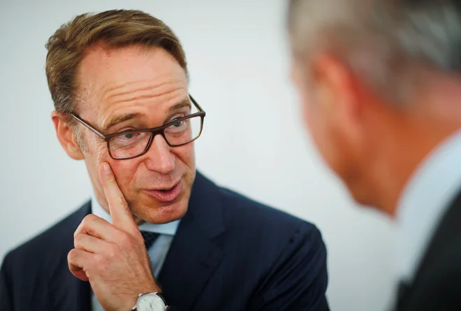 Zaradi negotovosti v zvezi s trgovinskimi vojnami je tudi negotovost glede prihodnje gospodarske rasti precejšnja, opozarja Jens Weidmann, predsednik nemške Bundesbanke.<br />
Foto Reuters