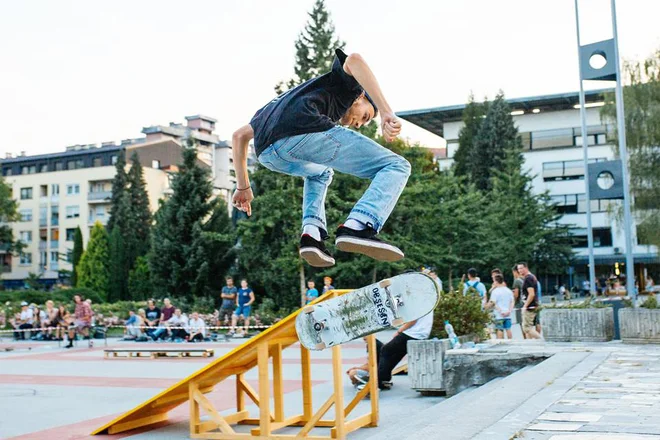 Letošnji Titov skate session v okviru festivala Kunigunda bi morali izpeljati danes, vendar so ga zaradi slabe vremenske napovedi prestavili na prihodnjo soboto, 1. septembra. FOTO: Arhiv MC Velenje