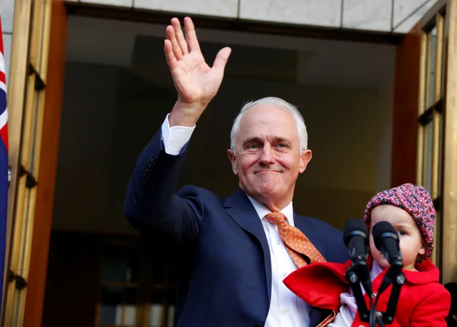 Malcolm Turnbull je bil po treh letih na oblasti prisiljen v odstop. FOTO: REUTERS/David Gray