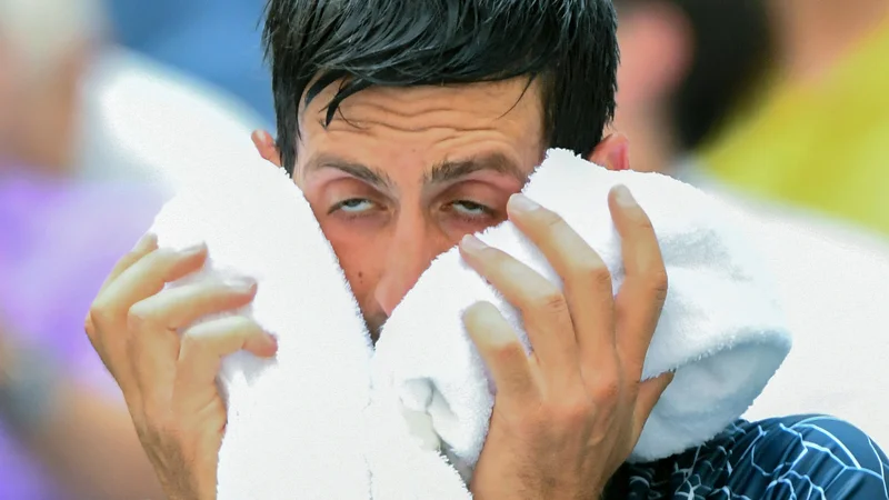 Fotografija: Na odprtem teniškem prvenstvu ZDA v New Yorku sta se pomerila tudi Srb Novak Đoković in Madžar Márton Fucsovics. Zmaga je pripadla Đokoviću. FOTO: Robert Deutsch/Usa Today Sports