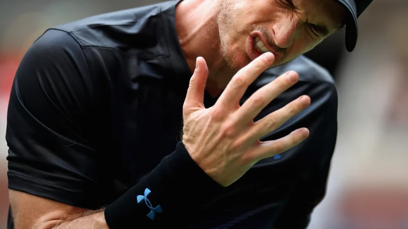 Fotografija: Andy Murray ni bil zadovoljen z nihanji v igri. Foto AFP