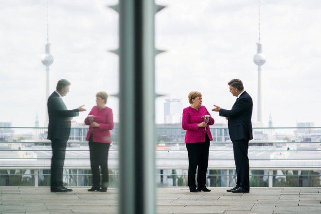 Plenković se je minuli teden sestal z nemško kanclerko Angelo Merkel. FOTO: Reuters