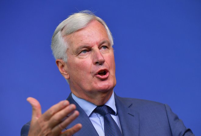 Michel Barnier je izrazil ostro nasprotovanje britanskim vladnim predlogom. FOTO: Emmanuel DUNAND / AFP