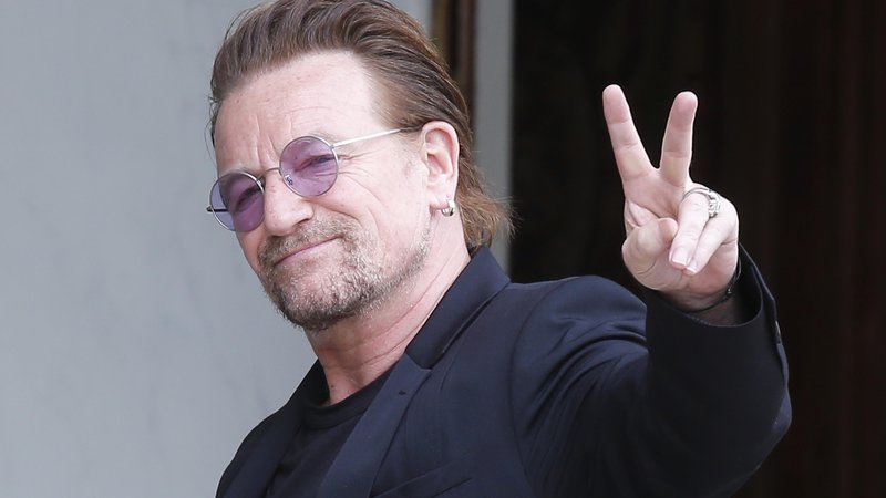 Fotografija: Bono je izgubil glas med pesmijo Beautiful Day. FOTO: AP