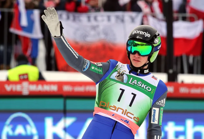 Tilen Bartol na letošnjem finalu sezone v Planici. FOTO: Marko Feist