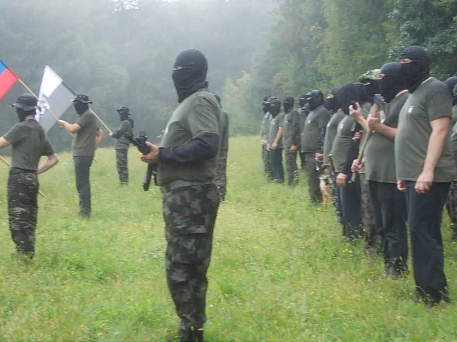 Varnostni strokovnjaki opozarjajo, da oblikovanje oboroženih skupin ni nedolžna zadeva. FOTO: Slovenka TV