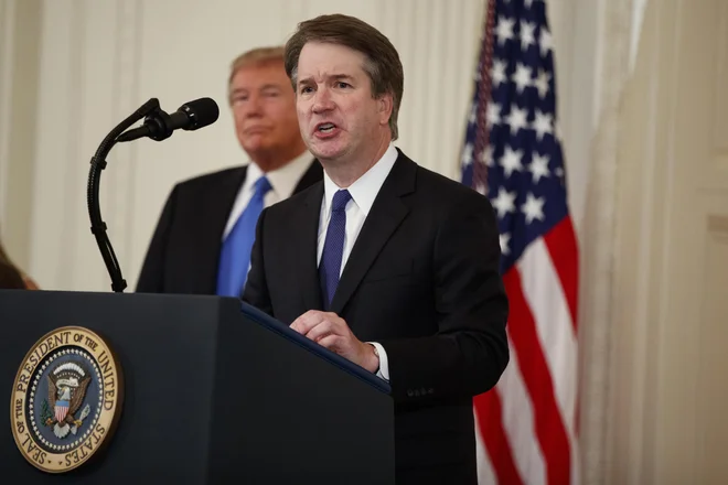 S Kavanaughom bodo konservativci lahko desetletja oblikovali podobo ZDA. FOTO: Evan Vucci/Ap