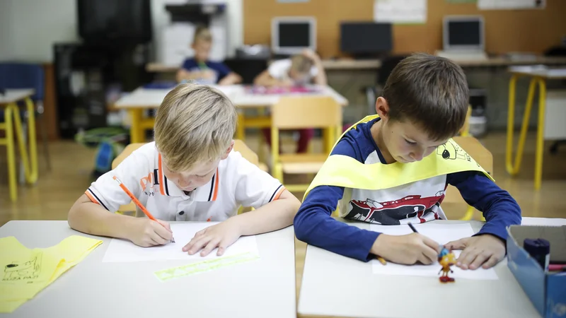 Fotografija: Tilen in Bor: »Midva sva pa prva črva.« FOTO: Uroš Hočevar/Delo