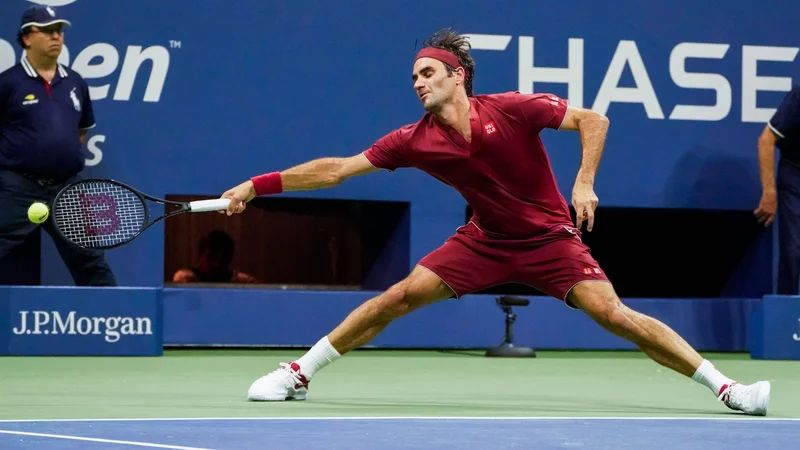 Fotografija: Roger Federer se šele drugič doslej ni prebil v newyorški četrtfinale. FOTO: Eduardo Munoz Alvarez/AFP