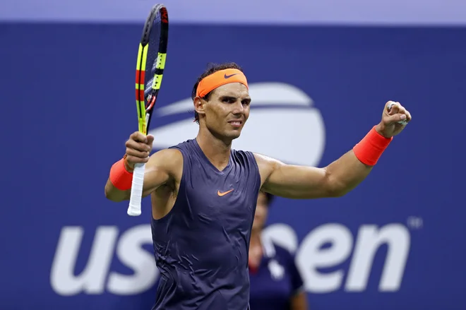 Nadal se je še sedmič v karieri uvrstil v polfinale US Opna. FOTO: AP