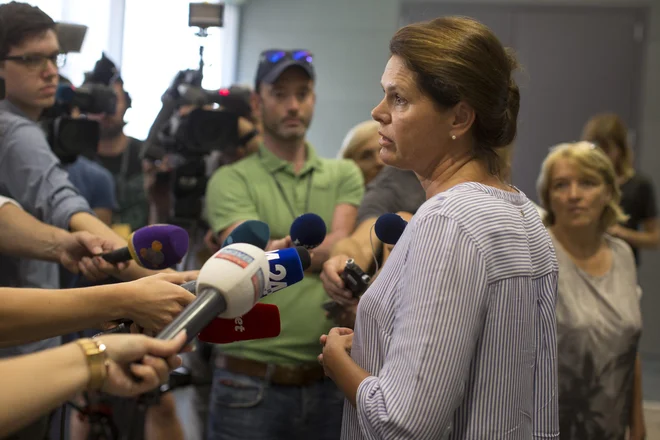 Alenka Bratušek je izpostavila pomembnost Luke Koper za državo. FOTO: Voranc Vogel/Delo