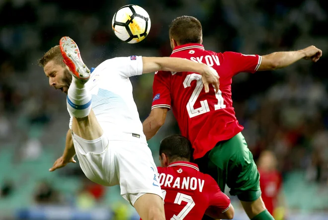 Slovenci (levo Nejc Skubic) se v uvodu v ligo narodov niso izkazali. Foto Roman Šipić