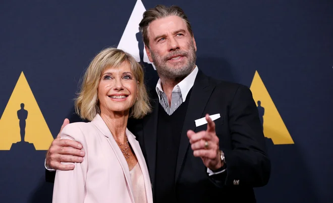 John Travolta in Olivia Newton-John FOTO: Mario Anzuoni/Reuters