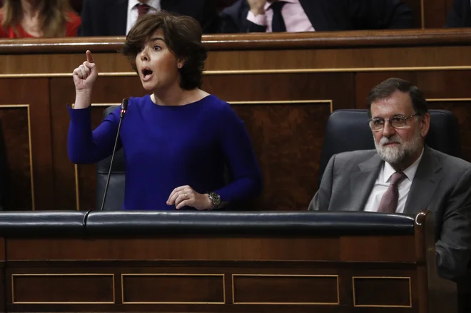 Nekdanja namestnica španskega premiera Soraya Sáenz de Santamaria je odigrala pomembno vlogo v času krize med Madridom in Barcelono. FOTO: Juan Medina/Reuters