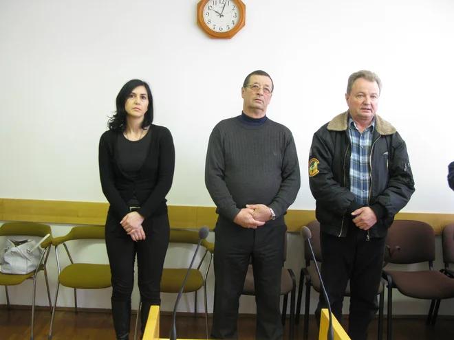 Irenca Ocvirk, Franc Jazbec in Stanko Zakelšek so od začetka postopka trdili, da niso krivi. FOTO: Špela Kuralt/Delo