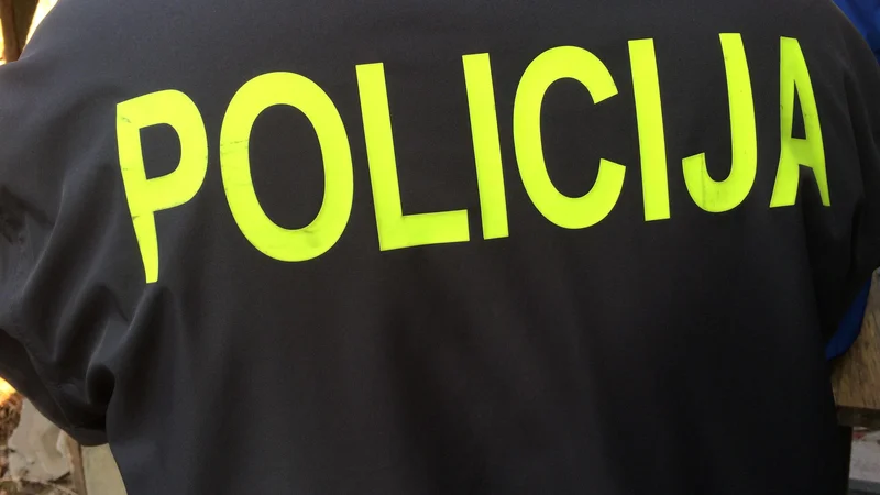 Fotografija: Policisti voznika obravnavajo zaradi vožnje pod vplivom alkohola ter povzročitve prometne nesreče in pobega s kraja. FOTO: Oste Bakal