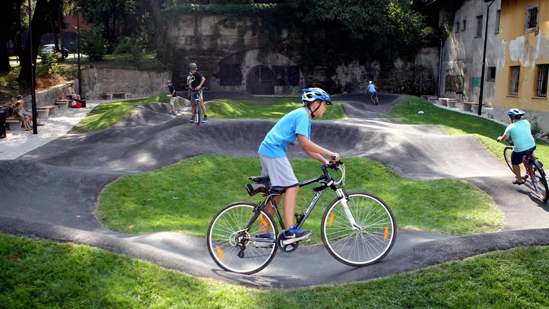 Fotografija: Tretji, največji ljubljanski Kolopark bodo v Fužinah odprli 21. septembra. FOTO: Roman Šipić/Delo