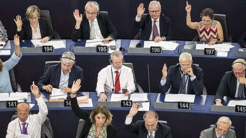 Fotografija: Evropski parlament glasuje o stanju na Madžarskem Foto AP