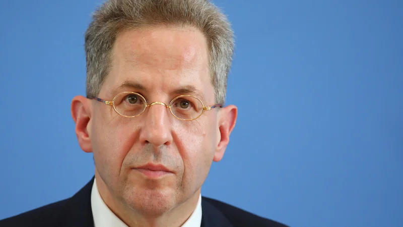 Fotografija: Vodje nemške obveščevalne službe Hans-Georg Maaßen. FOTO: Reuters/Hannibal Hanschke
