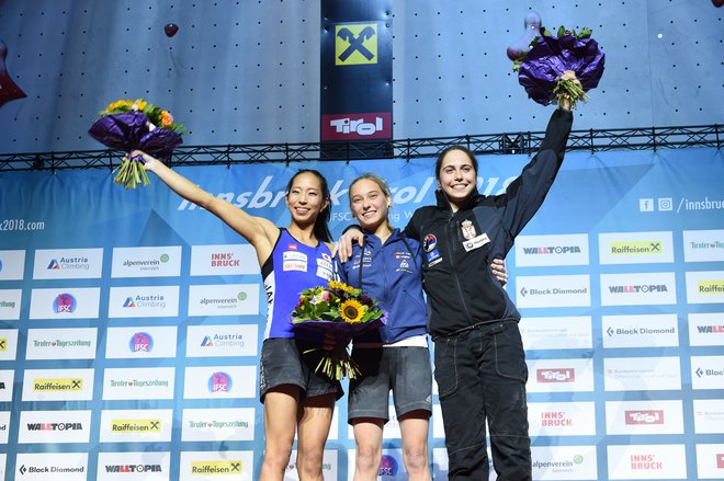 Janja Garnbret je svetovna prvakinja! FOTO: AFP