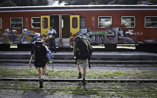 Skoraj polovica potnikov v poletni sezoni na Bohinjski progi je Italijanov. Foto Jože Suhadolnik