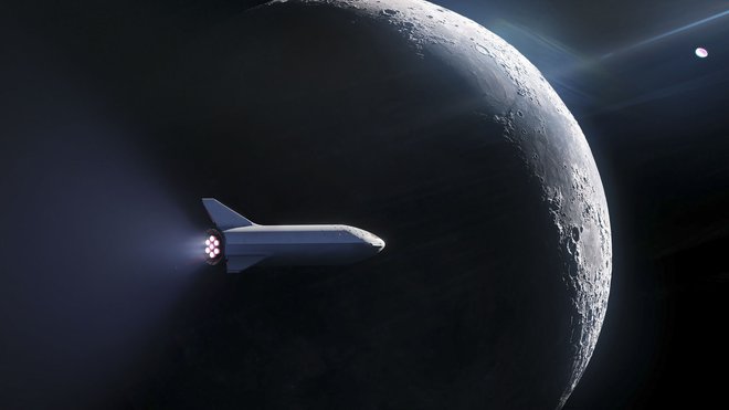 Umetniška upodobitev rakete FOTO: SpaceX/AFP