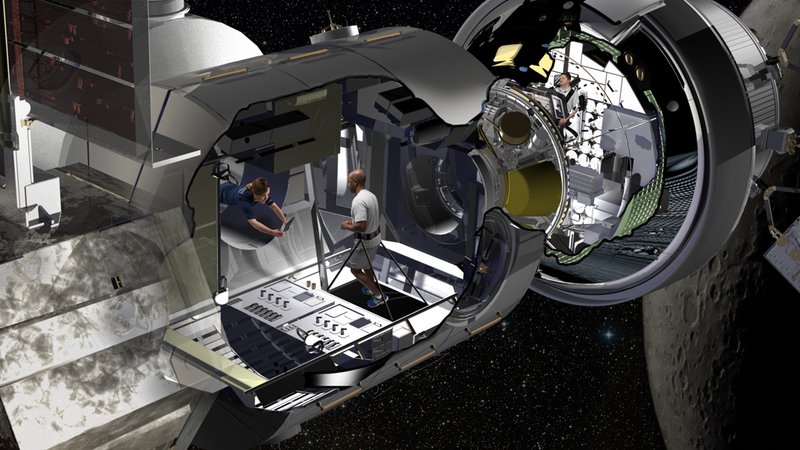 Fotografija: Pri Lokheed Martinu so pripravili koncept bivalnega modula za načrtovano postajo Deep Space Gateway. FOTO: Lockheed Martin