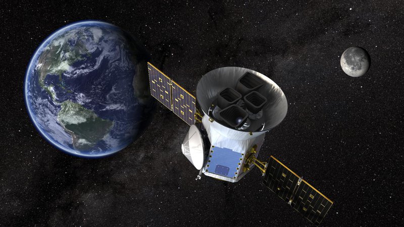 Fotografija: Umetniška upodobitev satelita TESS. FOTO: NASA's Goddard Space Flight Center 