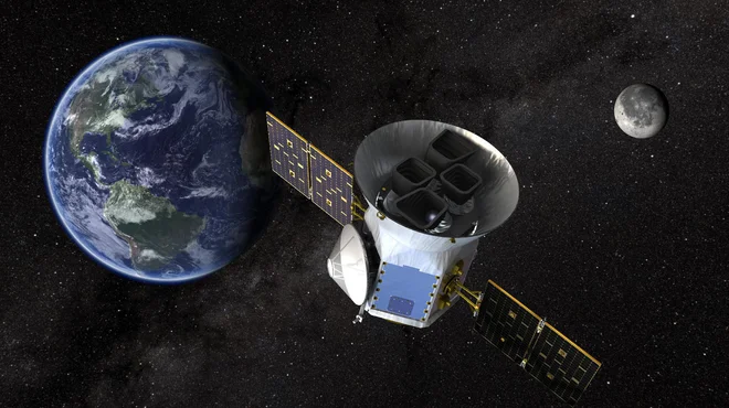 Umetniška upodobitev satelita TESS. FOTO: NASA&#39;s Goddard Space Flight Center&nbsp;