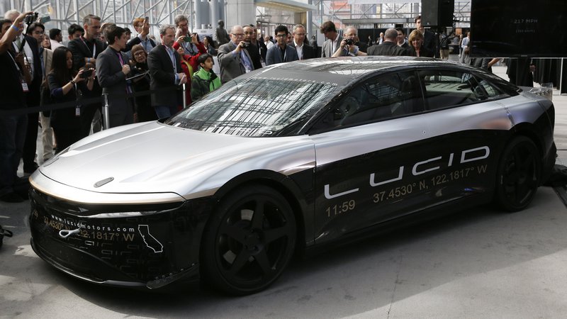 Fotografija: Lucid avtomobile šele razvija, prvega tržnega nameravajo ponuditi leta 2020. Foto Reuters