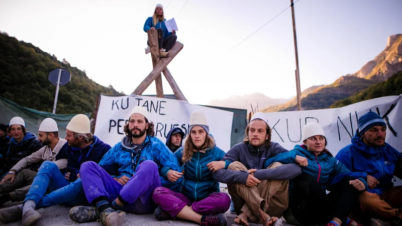 Fotografija: Ne protest, temveč akcija. Foto Katja Jemec