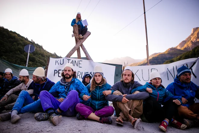 Ne protest, temveč akcija. Foto Katja Jemec
